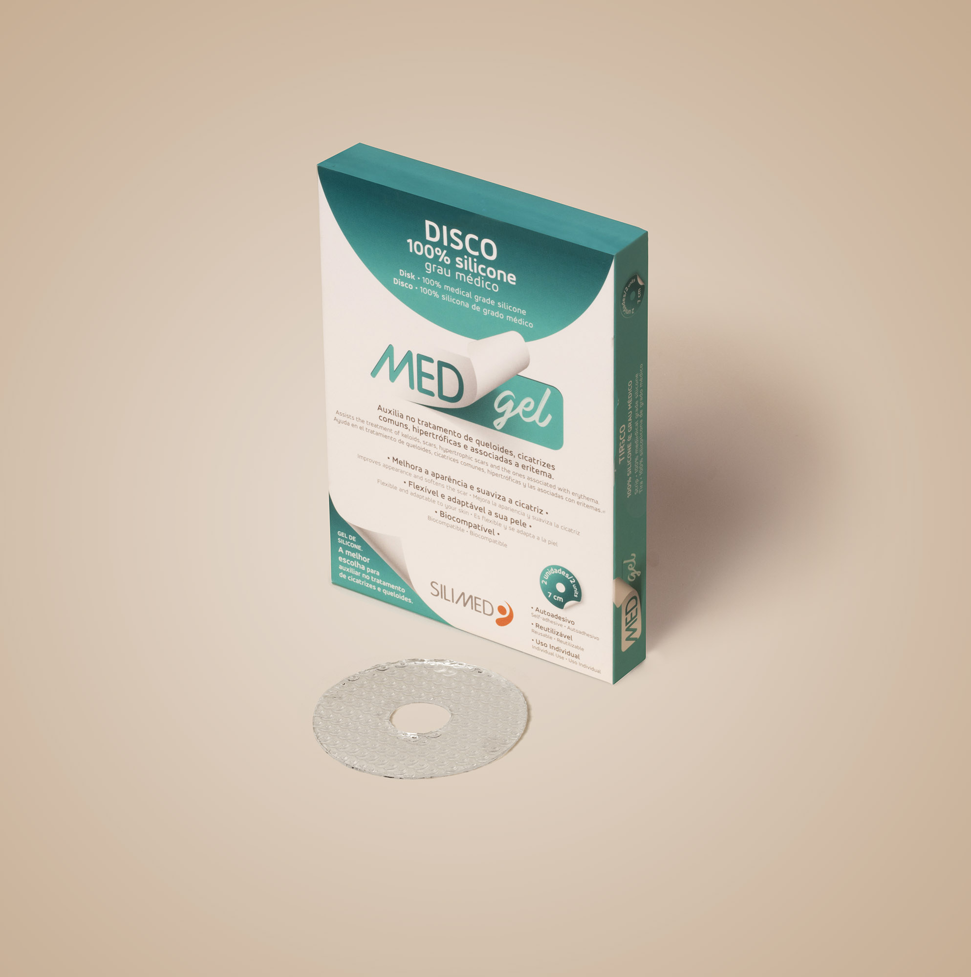 Medgel Cicatriz Disco na caixa