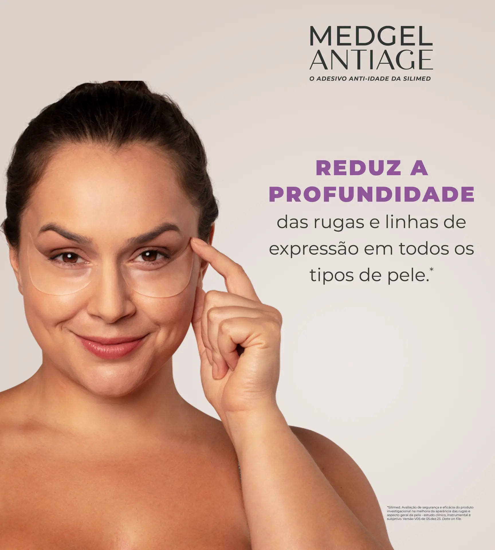 Banner Medgel Antiage Reduz a profundidade