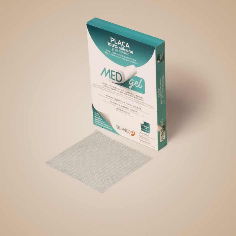 Medgel cicatriz placa na caixa